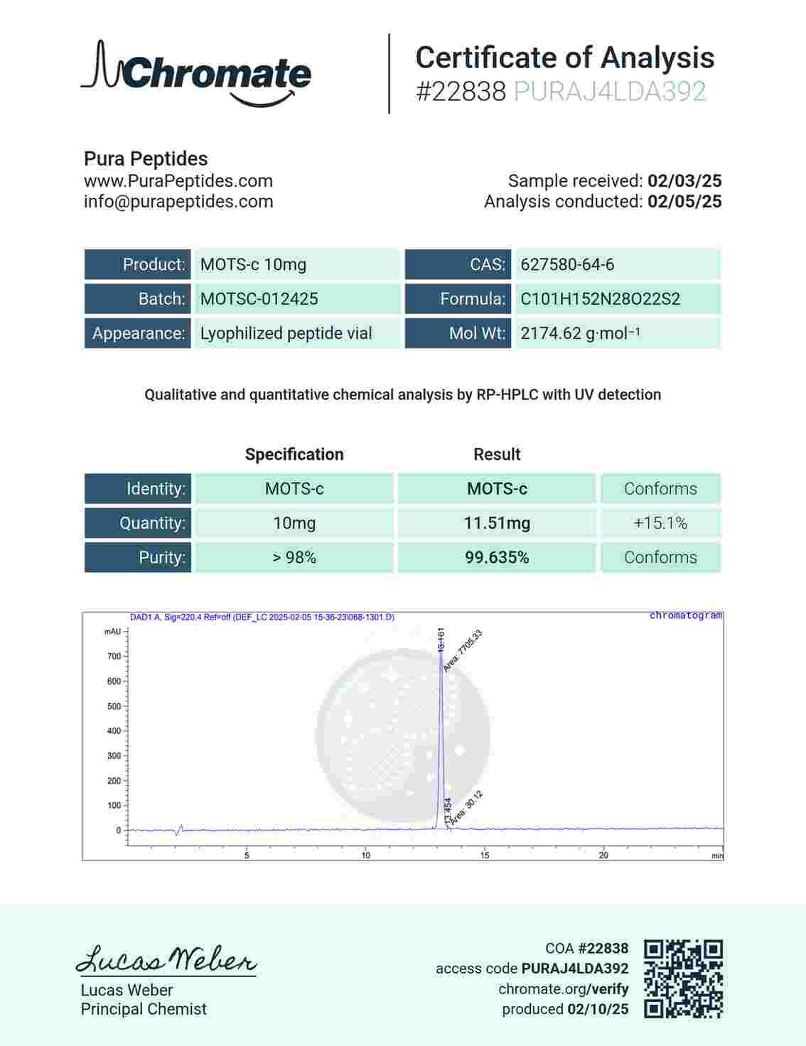 MOTS-C 10mg MOTS-C 10mg