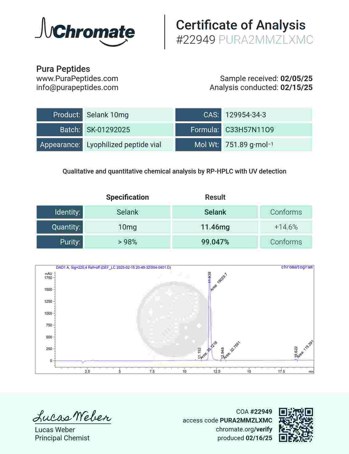 Selank 10mg Selank 10mg